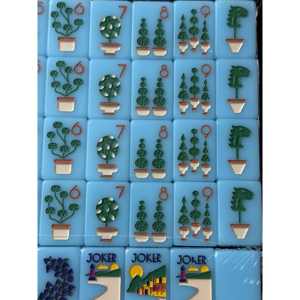 NEW! Beautiful Blue Travel Mahjong Tiles – American 160 Tiles - Riviera Beach - Picture 3 of 16